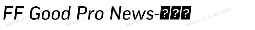 FF Good Pro News字体转换